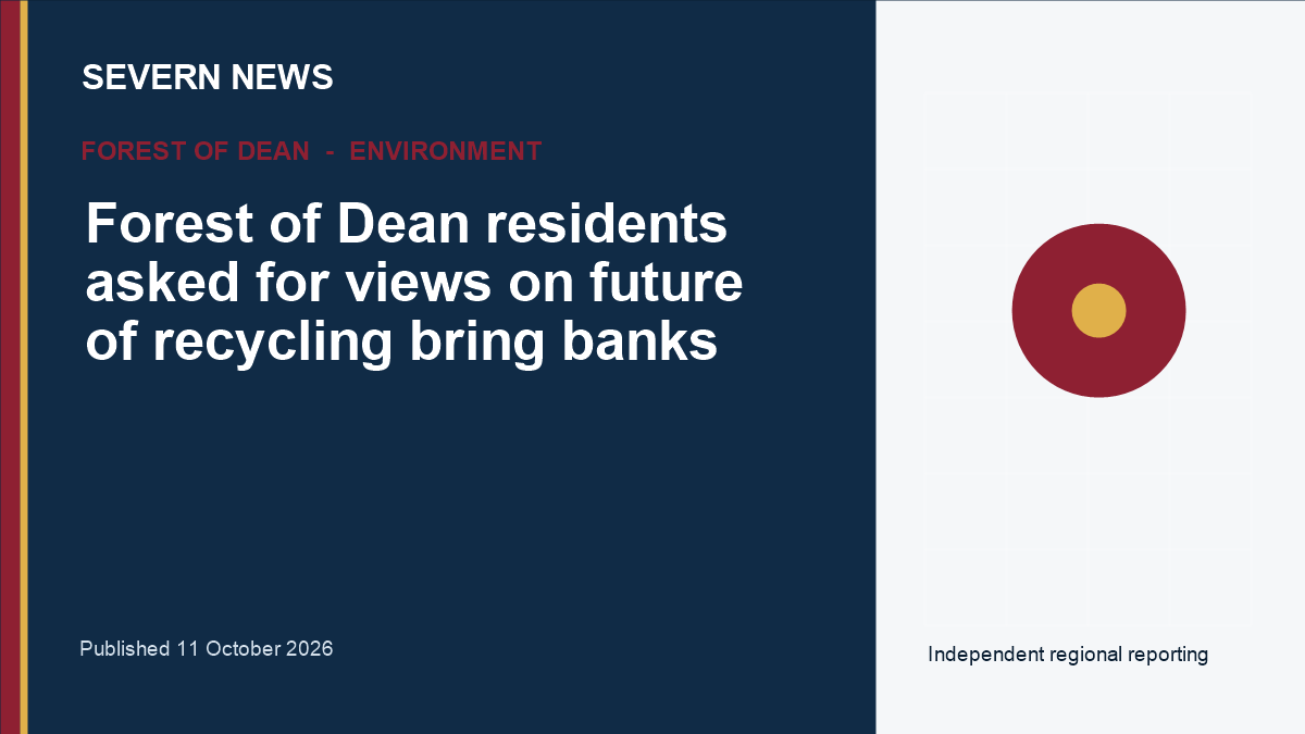 Severn News graphic for Forest of Dean residents asked for views on future of recycling bring banks