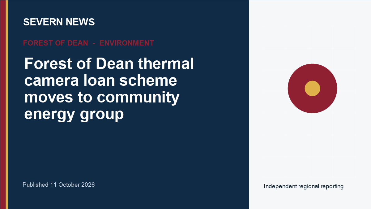 Severn News graphic for Forest of Dean thermal camera loan scheme moves to community energy group