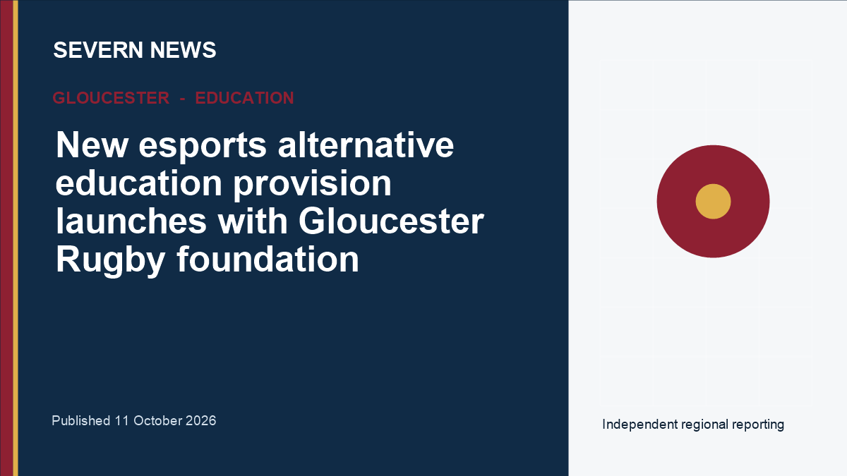 Severn News graphic for New esports alternative education provision launches with Gloucester Rugby foundation