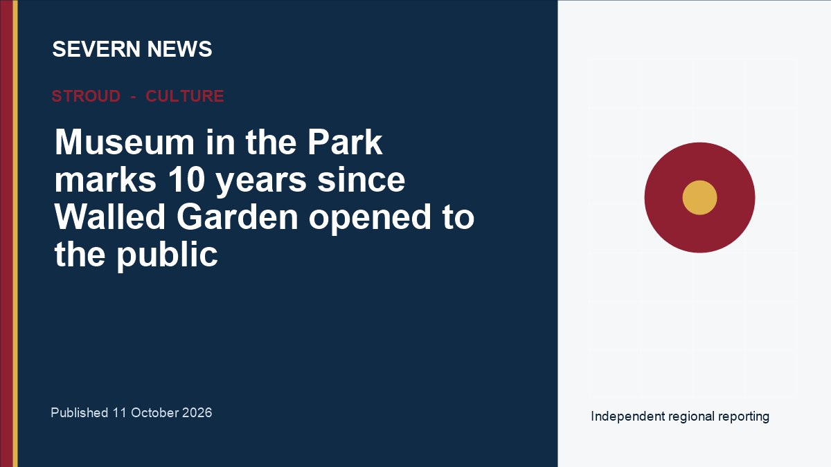 Severn News graphic for Museum in the Park marks 10 years since Walled Garden opened to the public